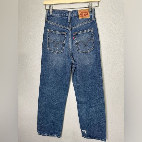 NWT Levi’s Ribcage Straight Ankle Jeans in Feeling Seen Size 24 - Picture 3 of 9